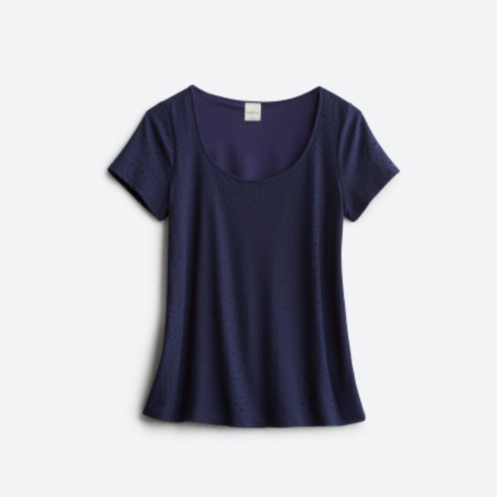 KAILEIGH Fantasia Eyelet Knit Top